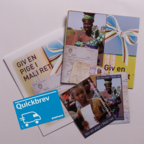 Giv en pige ret-gavebevis (Quickbrev)