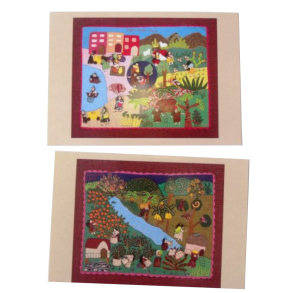 Dobbelte postkort med motiver fra Peru